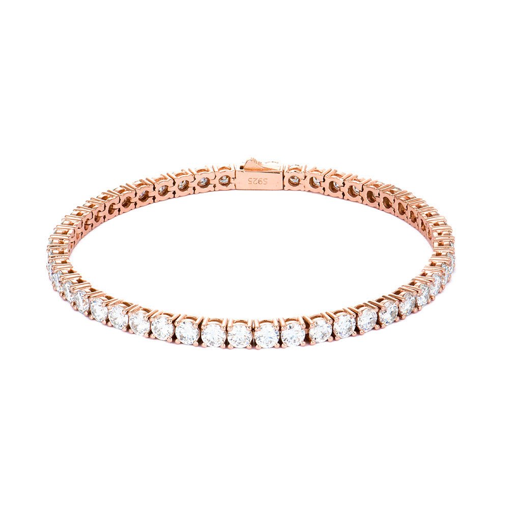 2-6mm Full Set Moissanite Girl S925 Silver Ao Advanced Design Bracelet - IVOIRART.COM