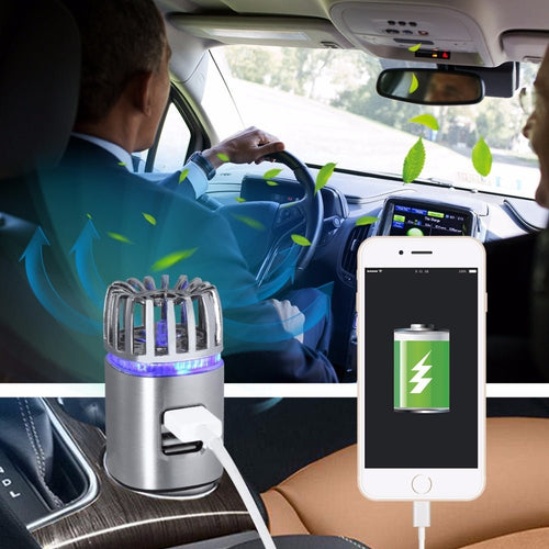 2 in 1 Car Charger Air Purifier - IVOIRART.COM