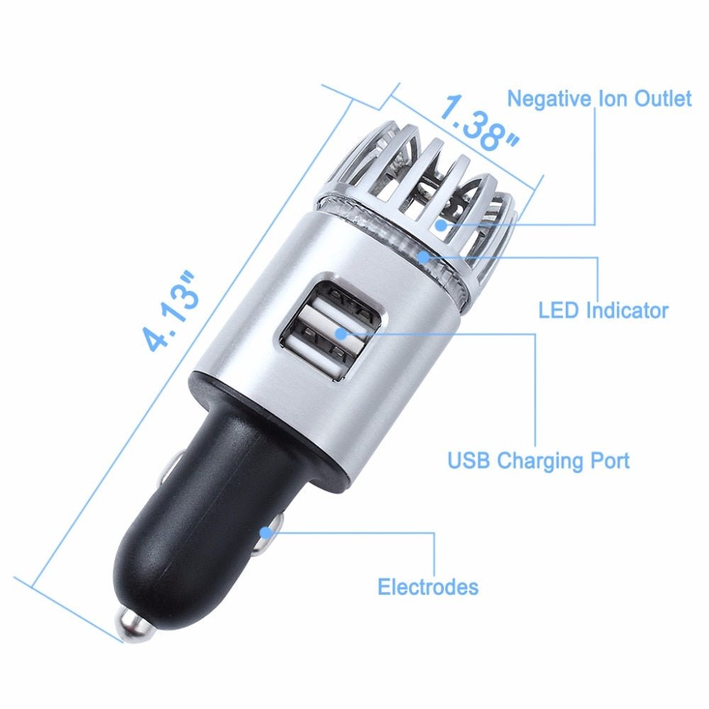 2 in 1 Car Charger Air Purifier - IVOIRART.COM