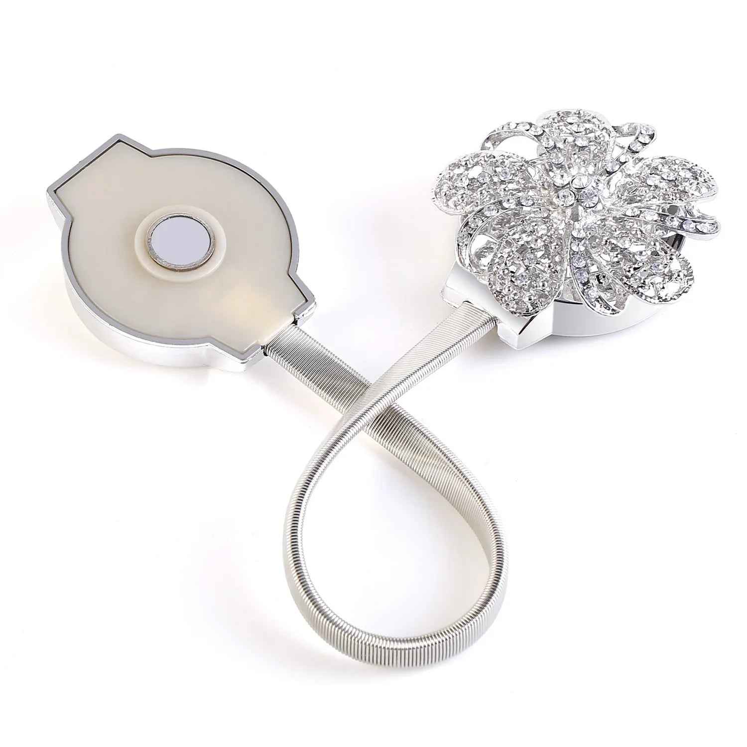 2 lots d'embrasses magnétiques pour rideaux extensibles – Porte - draps décoratif floral pour fenêtre (salon restaurant appartement) - IVOIRART.COM