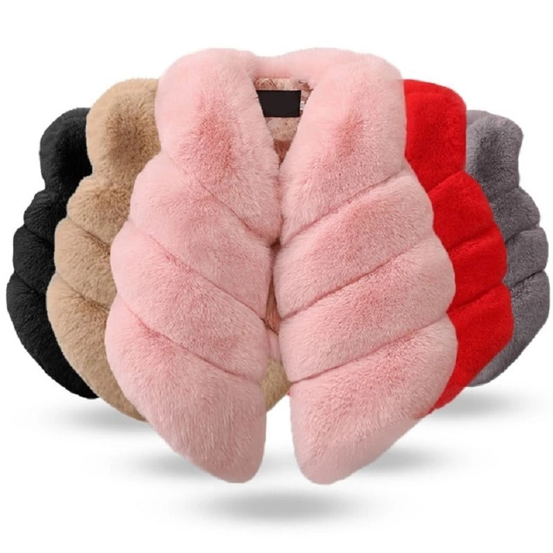 NOUVEAU Gilet d'Hiver pour Fille Bébé - Veste Chaude en Fibre de Polyester