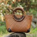 Sac Mini Vintage de Vacances pour Femme - Petit Sac Rétro à Double Bandoulière