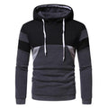 Sweat à capuche ample pour homme, manches longues, coloris assortis, confortable