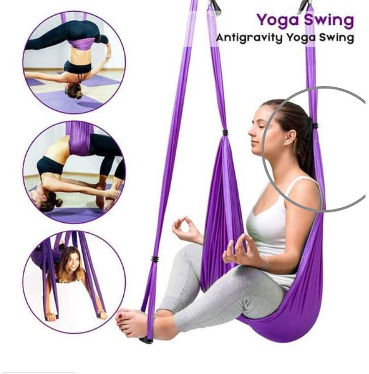 Hamac de Yoga Antigravité - Suspendu, Robuste et Multi-couleurs pour Fitness Aérien