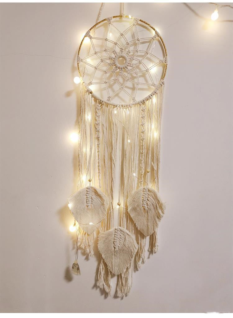 Décoration Murale Tissée à la Main en Fil de Coton