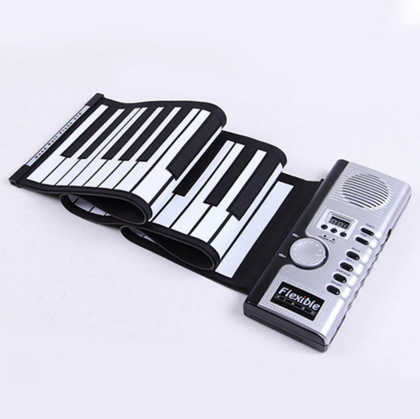 Piano numérique flexible en silicone 61 touches à rouleau – clavier portable pliable
