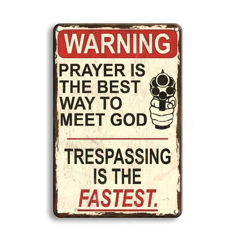 Décoration intérieure rétro en métal - Peinture en tin