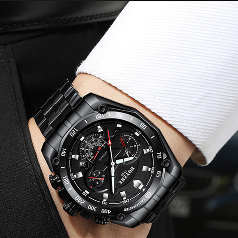 Montre homme automatique mécanique multifonctionnelle - design sportif élégant