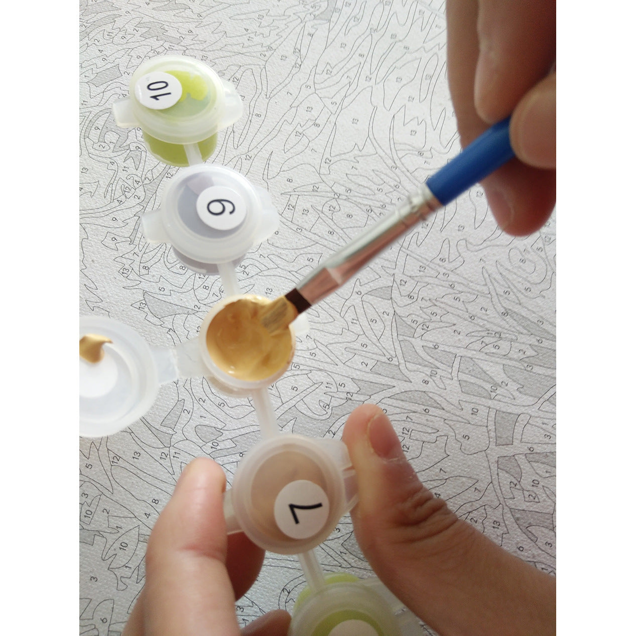 Malen nach Zahlen - Hiver