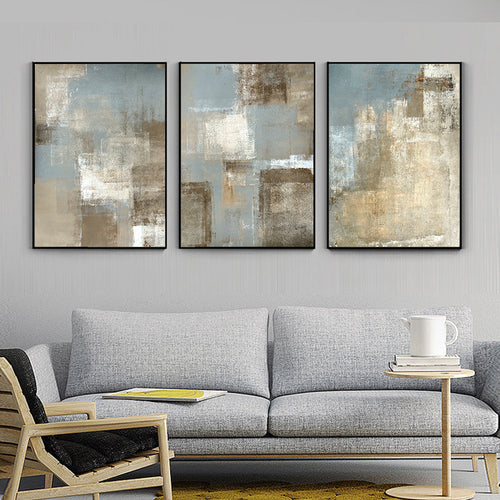 Affiche de peinture sur toile abstraite vintage décoration intérieure