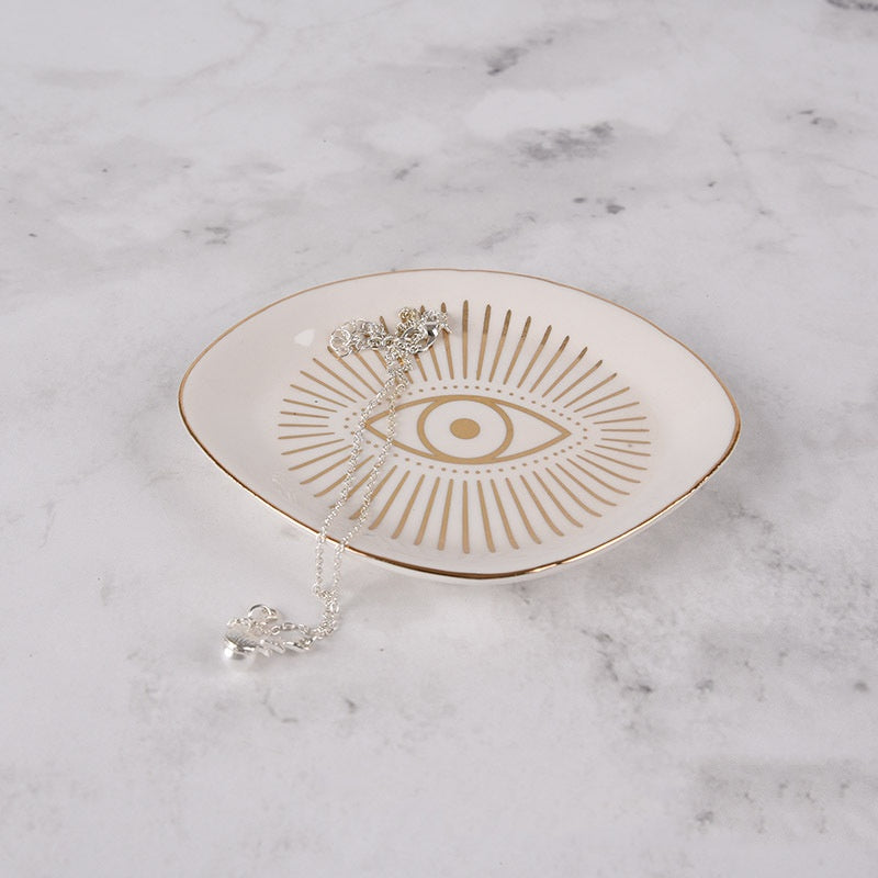 Plateau de rangement en porcelaine en forme d'yeux Phnom Penh