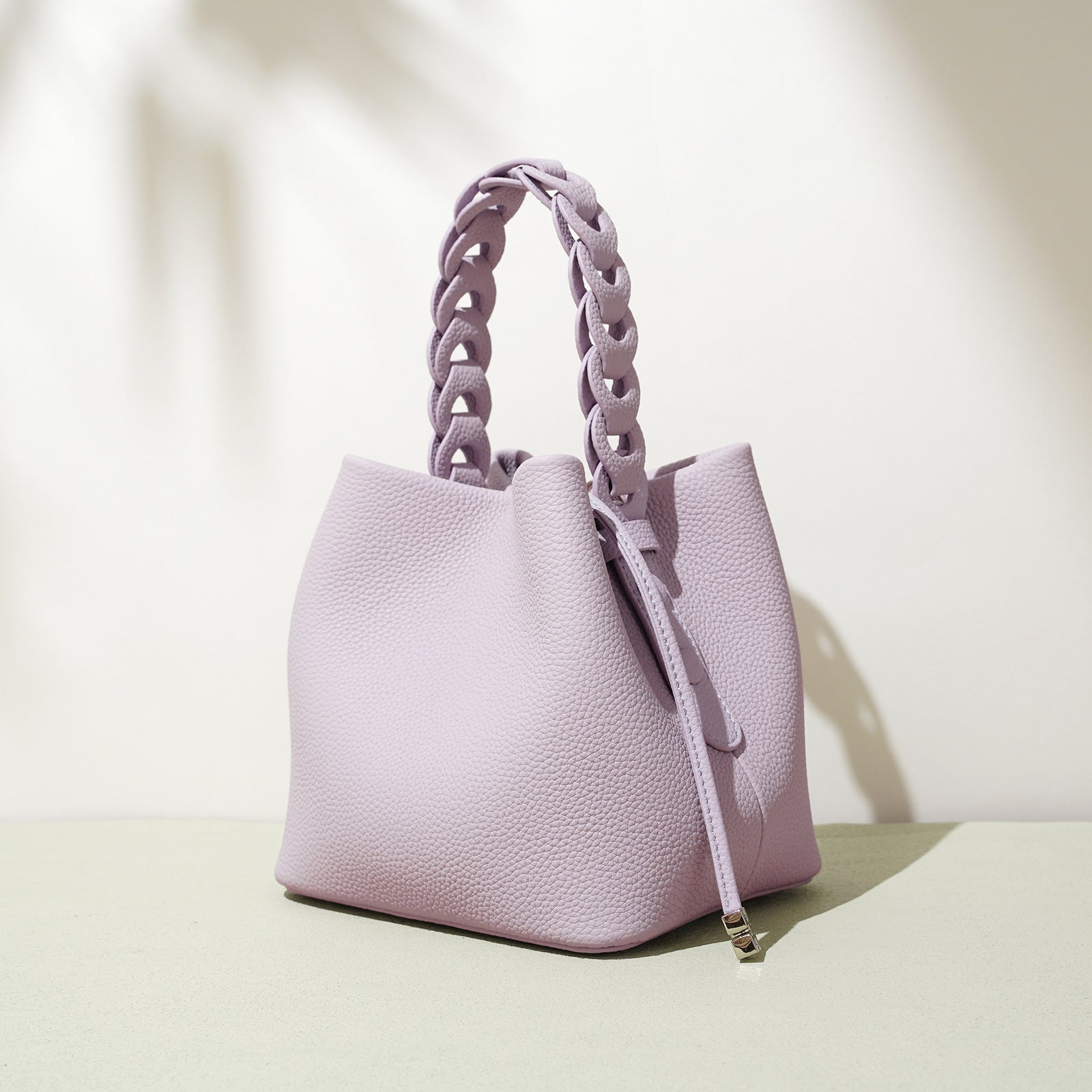 Nouveau Printemps Sac Bandoulière en Cuir Véritable Grain Supérieur Texturé