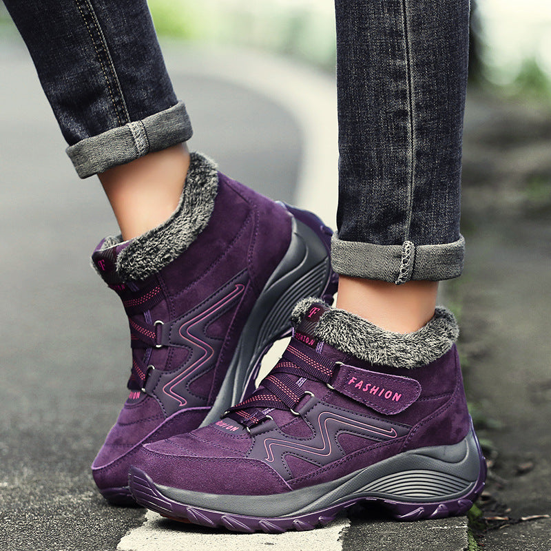Chaussures de Randonnée Femme Cuir Véritable Antidérapantes Imperméables Sport Camping
