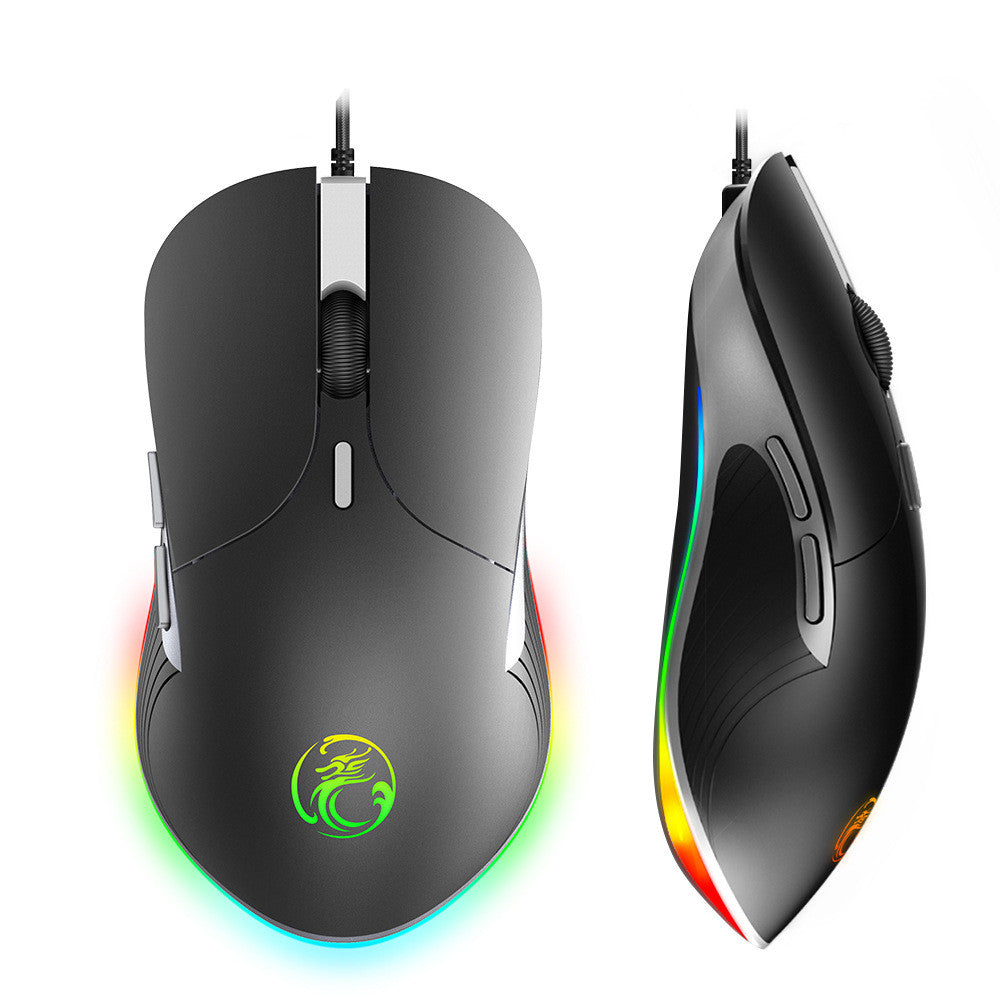 Souris de Jeu LED Ergonomique 6400 DPI USB - Souris Filaire Haute Performance