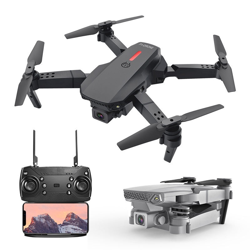 Drone pliable quadripale avec télécommande pour photographie aérienne 4K HD