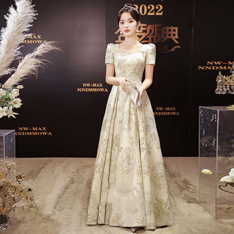 Robe de Soirée Femme Robe Princesse de Banquet Élégante et Longue