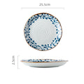 Creative Ceramic Plate Hot Dishes Irregular Ribbed Lotus