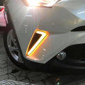 Feux de Jour LED Jaune Modifiés Antibrouillard Directionnels pour Toyota Chr 2017