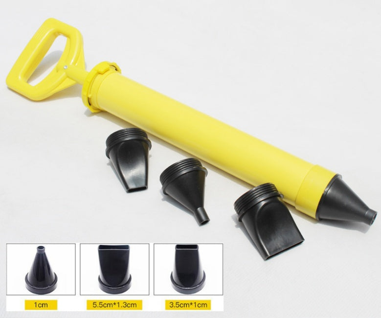 Pistolet de remplissage et jointoiement en plastique pour mortier ciment, kit 4 pièces