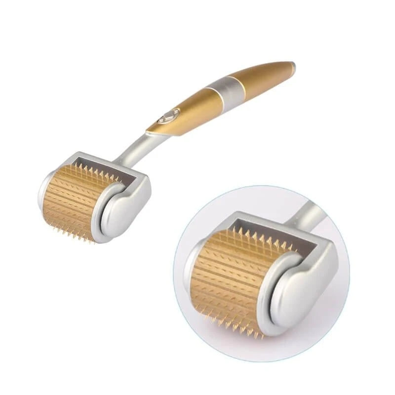 Rouleau Derma en alliage de titane avec micro-aiguilles de 0,2 et 0,25 mm pour soin du visage