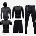 Ensemble de vêtements de fitness avec collants de basket-ball performants pour homme