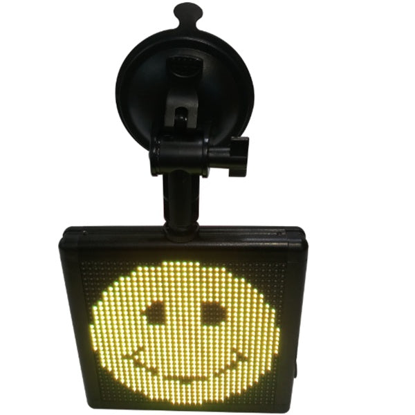 Écran LED d'expression pour voiture avec affichage carré multicolore, 5V, 5W, ABS