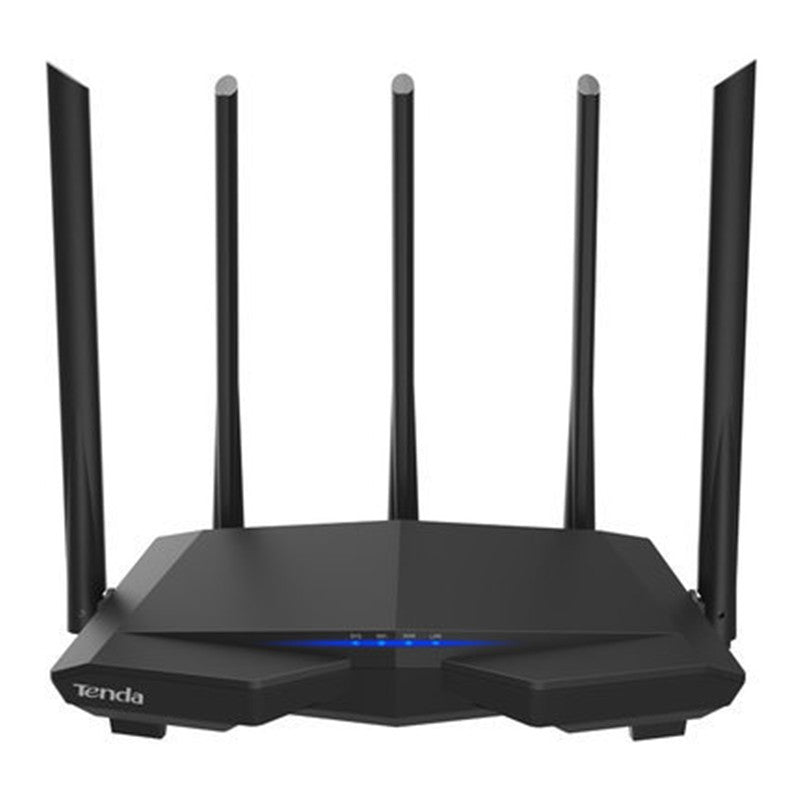 Routeur double bande AC7 avec 4 ports, connexion filaire, design compact 220x141,5x49 mm