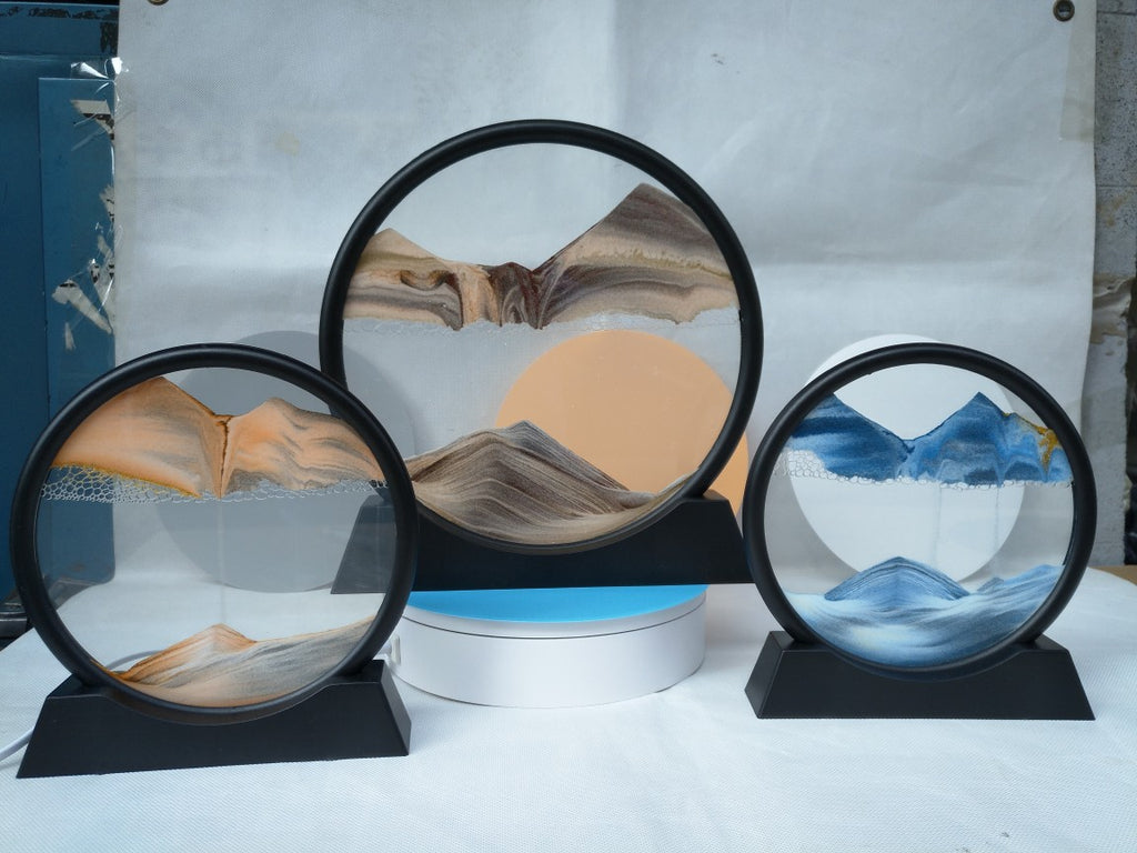 Ornements de peinture de sable mouvant