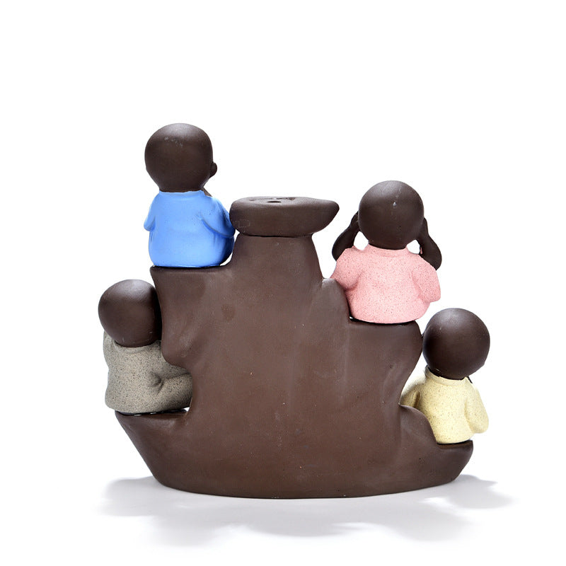 Brûleur d'encens à écoulement inversé décoration