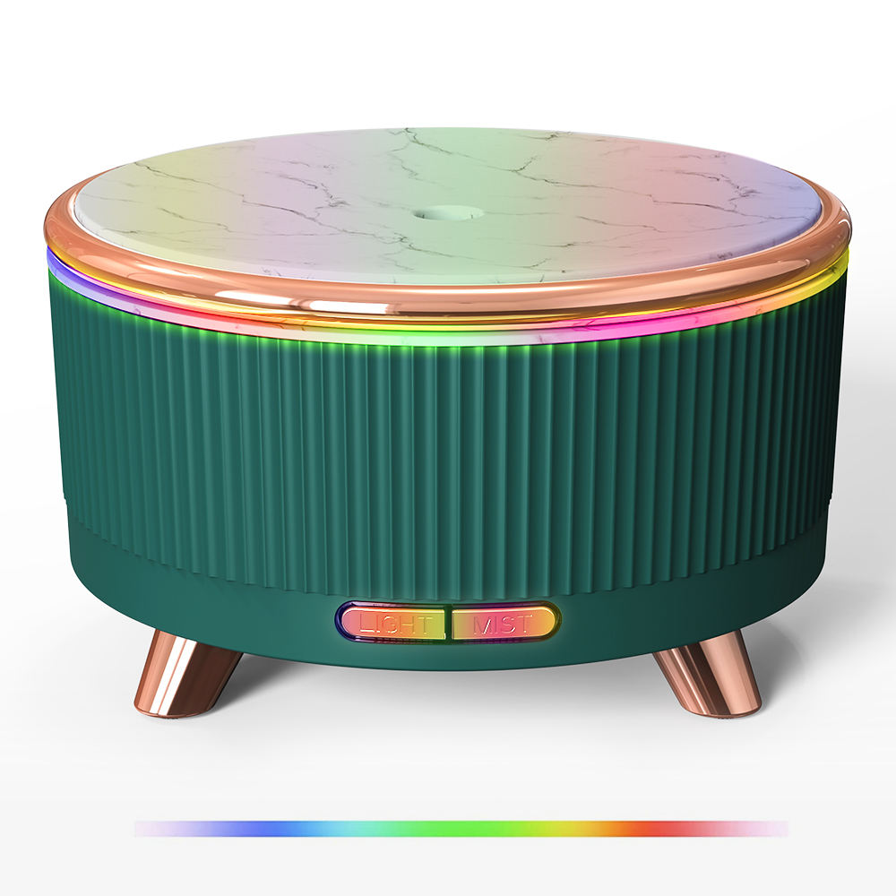 Diffuseur d'arômes ultrasonique à grain de bois, mini 500 ml, humidificateur de bureau grande capacité