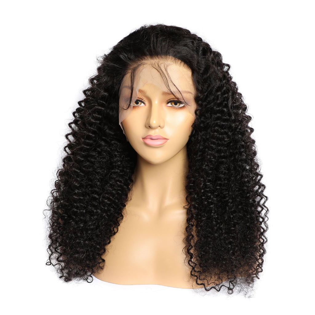 Perruque en cheveux humains bouclés avec tulle - produits capillaires de qualité