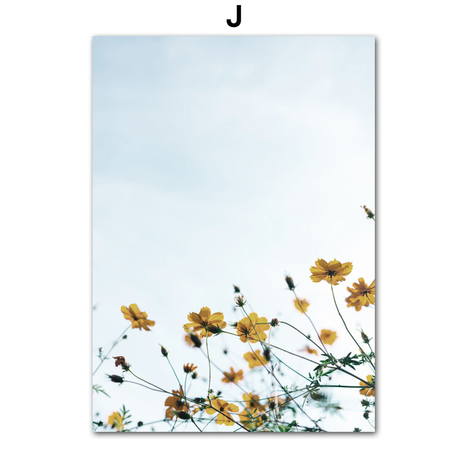 Peinture sur toile d'art mural de fleur de mer de dauphin de pissenlit