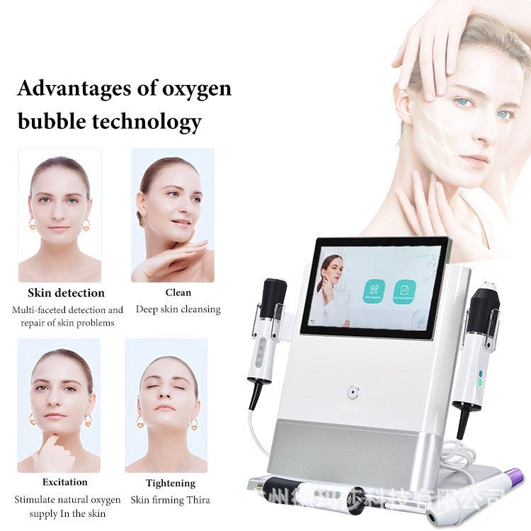 3 In 1 Ultrasonic CO2 Exfoliate Face Lifting Device Oxygen - IVOIRART.COM