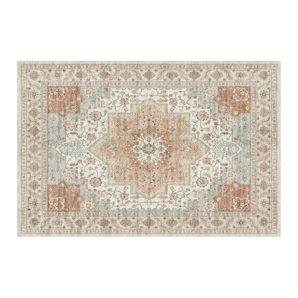 Tapis de porte bohème vintage aquarelle - Tapis doux antidérapant, résistant aux taches, lavable pour l'entrée, la cuisine, le salon, la buanderie et la salle de bain, décoration de sol absorbante 60x84 pouces