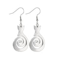 Retro Simple Jewelry Geometric Vortex Earrings Eardrops