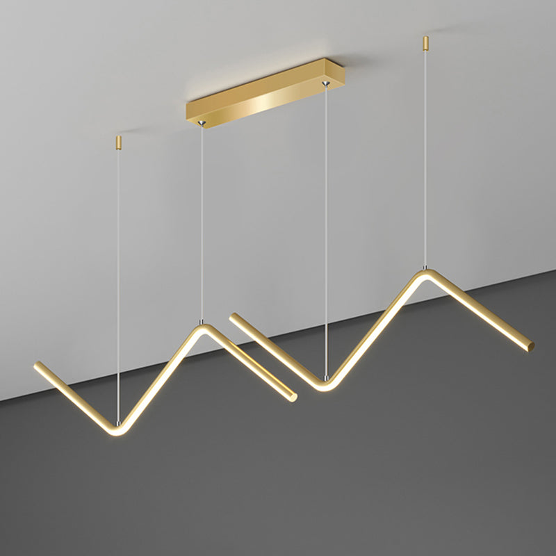 Lustre LED au design minimaliste pour salon, chambre, cuisine - Luminaire mural artistique suspendu