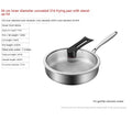 316L Stainless Steel Frying Uncoated Household Pan - IVOIRART.COM
