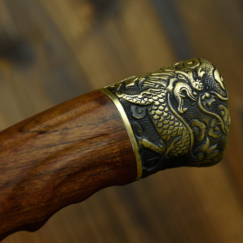 Couteau de cuisine forgé à la main pour découpe d'os — couteau double usage, couteau de chef fait main