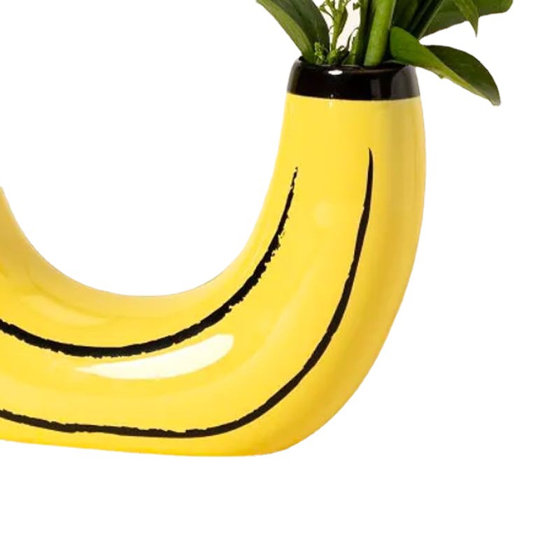 Vase Banane Simple – Arrangement floral et Décoration d'intérieur
