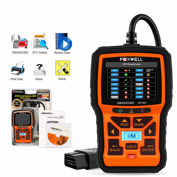 Outil de Diagnostic Véhicule Précis avec Écran Couleur TFT 2,8’’ et Protocoles Compatibles