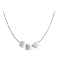 Collier pendentif cube en argent sterling 999, style minimaliste chic, quotidien et bureau