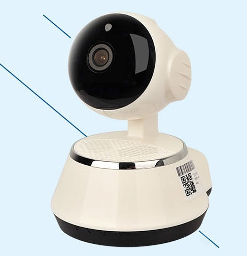 Caméra IP sans fil WiFi 720P pour sécurité domestique avec Micro SD, Microphone et application P2P gratuite en ABS