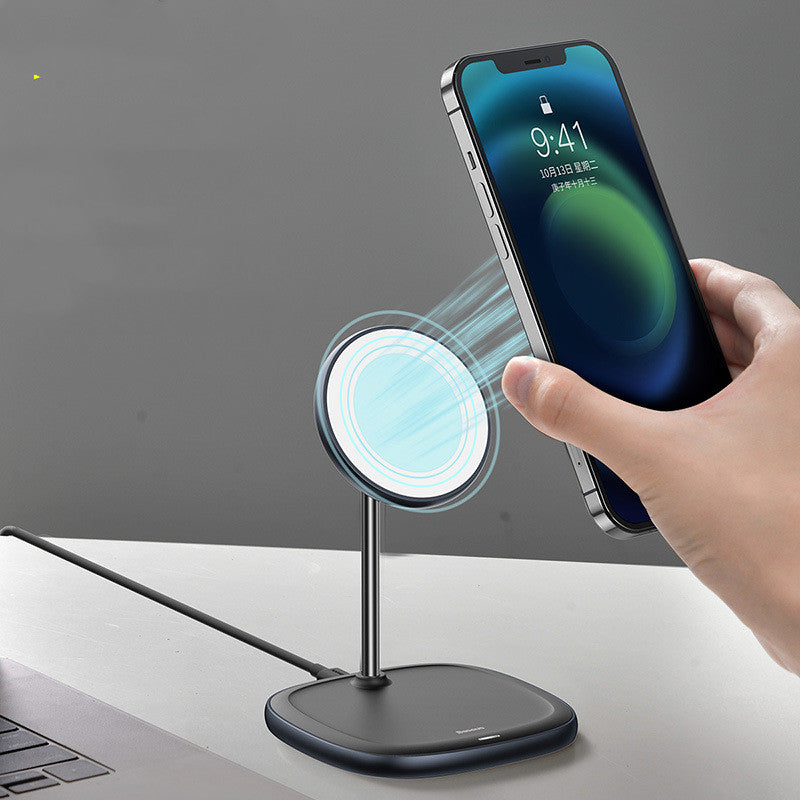 Support de bureau magnétique Swan compatible Apple avec chargeur sans fil rapide
