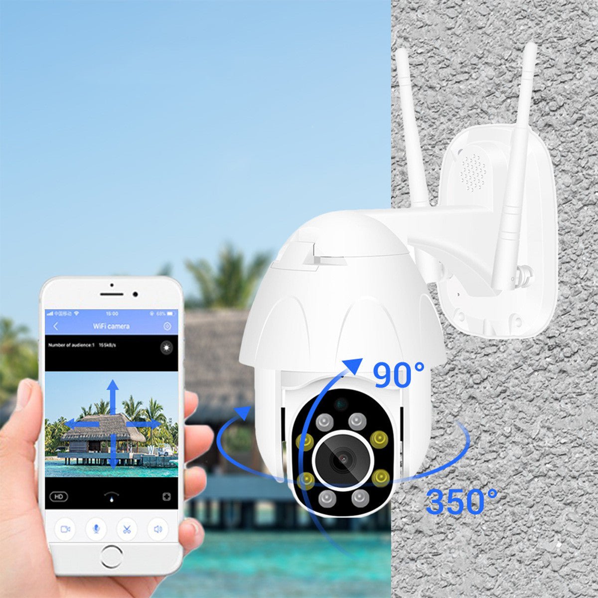 360 Degree Night Vision HD Outdoor Security Camera - IVOIRART.COM