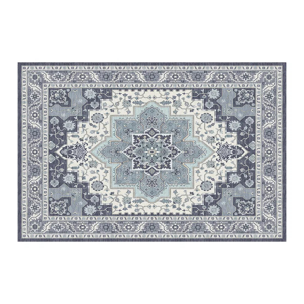 Tapis de porte bohème vintage aquarelle - Tapis doux antidérapant, résistant aux taches, lavable pour l'entrée, la cuisine, le salon, la buanderie et la salle de bain, décoration de sol absorbante 60x84 pouces
