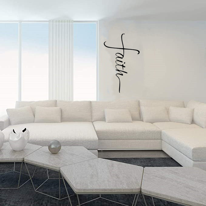 Croix de Foi en Métal Décoration Murale