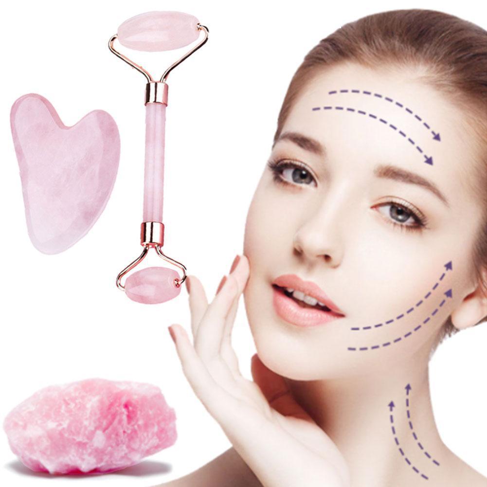 Pierre de Gua Sha pour Massage du Visage et Élimination des Rides Effet Liftant