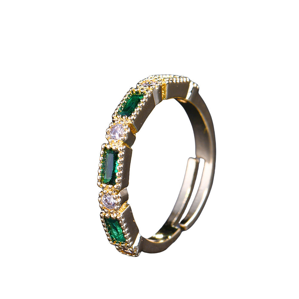 Bague rétro luxe abordable pour femmes, simple et sens avancé