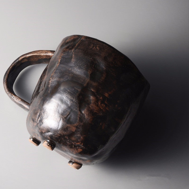 Tasse en grès tendance, tasse en céramique japonaise, tasse rétro, tasse à eau simple