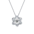 Collier Étoile d'Hexagramme en Argent Sterling S925 0,5 ct Moissanite D VVS1